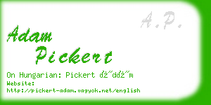 adam pickert business card